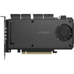 Adapterkaart 4 x M.2 NVMe SSD mobiilne riiul, icy dock MB204MP-B