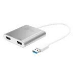 j5create JUA365 USB&trade; 3.0 kahe HDMI-ga mitme monitori adapter, h&otilde;bedane