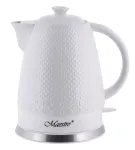 Elektriline veekeetja Maestro MR-073 1,5 L 1500 W valge, kangjuhtimine, veetaseme indikaator