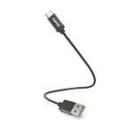 Hama 00201600 USB-kaabel USB 2.0 0,2 m USB A USB C Must