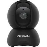 Foscam X5-B IP-turvakaamera, siseruumidesse, 5 MP 2592x1944, Wi-Fi ja LAN, p&ouml;&ouml;ratav / kallutatav, 8 m &ouml;&ouml;n&auml;gemine, isikutuvastus, 6x digitaalne suum, must