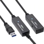 InLine USB 3.2 Gen.1 aktiivne pikenduskaabel, USB-A isane USB-C emasele, 15 m