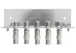 Axing QEW 5-12 maandusplokk, 5-suunaline, &uuml;herealine, F-t&uuml;&uuml;p Quickfix, 5-2500 MHz