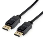 Value DisplayPort &uuml;henduskaabel &ndash; DisplayPort-pistik, DisplayPort-pistik &ndash; 1,50 m &ndash; must &ndash; 11.99.5798 &ndash; varjestatud