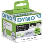 DYMO autentsed LabelWriter suured aadressisildid | 36 mm x 89 mm | Rull 260 tk | Must tr&uuml;kk valgele | LabelWriter sildiprinteritele