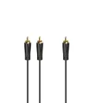 Audio kaabel Hama 00205097 5m RCA 2 x RCA Male Gold Plated Must