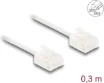 DeLOCK RJ45 Cat.6 UTP v&otilde;rgukaabel 0,3 m valge