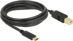 USB-kaabel DeLOCK 83666 USB 2.0 3m USB C USB B Must