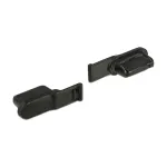 Pistikupesa turvakate DELOCK 64033, must, 5&times;12,5&times;3,5 mm, pakendis 10 tk