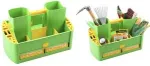 Hoiukast allit GardenAid >W< 19/62 &ndash; pol&uuml;prop&uuml;leenist aia kandekast 4 eemaldatava sorteerimiskastiga, roheline/kollane