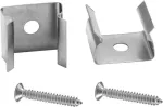 Kinnitusklamber EUROLITE 51201011 t&uuml;hjadele torudele 10x10 mm, komplektis 2 tk koos kruviga