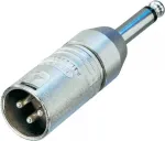 Neutrik - Audioadapter - XLR3 (M) kuni Mono-Pistik (M) (NA2MP)
