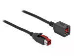 Toitega USB pikenduskaabel DeLOCK 85986 24 V 2 m Must