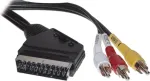 SCART-kaabel ShiverPeaks AVK 407-200 SC l&uuml;litiga ja 3&times;RCA-pistikuga