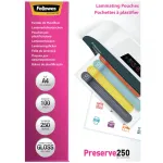 Fellowes A4 l&auml;ikiv 250-mikronine lamineerimistasku &ndash; 100 tk pakend, l&auml;ikiv, l&auml;bipaistev, A4, 0,25 mm, 210 mm, 1 mm