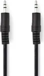 Nedis Stereo-Audio kaabel | 3.5 mm Plug | 3.5 mm Plug - nickel-plated | 1.00 m | Round | Must | Box