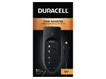 Duracell 175W Twin UK Socket Inverter, Universal, Auto, 12 V, 175 W, 12 V, DC-to-AC