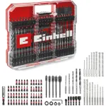EINHELL XL-CASE L&ouml;&ouml;k- ja puuriterade komplekt, 95-osaline, puuriterade ja otsikute komplekt