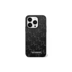 Karl Lagerfeld KLHMP16MPKHPORPK Hot Stamp MagSafe k&otilde;va &uuml;mbris iPhone 16 Plus 6.7 jaoks, must
