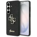 Guess Fixed Glitter Big 4G Metal Logo Case Samsung Galaxy S26 jaoks (Must)