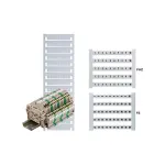 Weidm&uuml;ller DEK 6 FW 1-50 Terminal Marker, 6x5mm, White, Numbers 1-50, 500 pcs