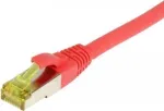 SYNERGY21 Patch-kaabel RJ45, CAT6A 500MHz, 30m, Punane, S/FTP, TPE/LSZH (Ultraflex), AWG26, Cat.7 toorkaabliga