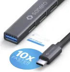 PureLink sonero USB 3.2 Gen1x1 Hub - 4 Port USB-A Male - 0,50m - Space Grey