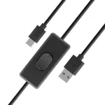 Akasa AK-CBUB57-15BK USB 2.0 kaabel - USB-A USB-C-le - 1,5 m - Must