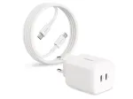 2-POWER 65W GaN USB-C laadija + 2M 100W USB-C kaabel