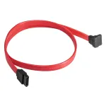 Akyga AK-CA-51 SATA III kaabel 6 Gb/s, sirge ja 90&deg; nurga all pistik, 0,5 m, punane