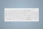 CHERRY Contour Active Key QuickClean AK-C7012 juhtmega klaviatuur, must, QWERTY, USB, CHERRY SX k&auml;&auml;ritehnoloogia, 105 klahvi, sihvakas disain, desinfitseeritav pind