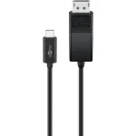 Goobay USB-C DisplayPort-kaabel. M/M. Must