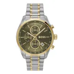 BOSS Velocity meeste kvartskronograafkell 1514227 44mm must silikoon