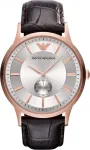 Armani AR9101L meeste kvarts-analoogkell 33mm must sihverplaat nahkrihm