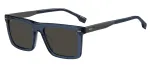 HUGO BOSS BLACK BOSS1765GSPJP Meeste Ristk&uuml;likukujulised P&auml;ikeseprillid - Must Raam, Hall L&auml;&auml;ts, 55/18/150 mm