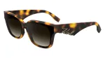 KARL LAGERFELD KL6161S-240 Naiste &uuml;lisuured ruudukujulised p&auml;ikeseprillid, Havana pruun pruunide gradientklaasidega, 63/14/140 mm