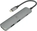 Xtorm XWH03 USB-C Hub - USB 3.2 Gen 1, 4K HDMI, 60W PD, Alumiinium, Must