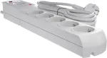 Getfort 5P-1.5M-G Piksekaitsega Pikendusjuhe, 5 Pesaga, 1,5 m Kaabel, Hall
