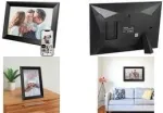 LogiLink Digitaalne fotoraam 10,1 tolli IPS puuteekraaniga Wi-Fi Uhale rakendusega, must