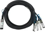 BlueLAN 980-9I48H-00C003 &uuml;hilduv QSFP28 kuni 4x SFP28 passiivne vasest harunduv DAC-kaabel, 3m, 100G kuni 4x25G 980-9I48H-00C003-BL