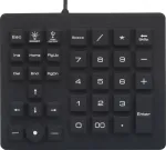 Renkforce USB numbriline klaviatuur, pritsmekindel, tolmukindel, trackballiga, must (RF-4791687)