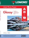 Lomond fotopaber tindiprinteritele, l&auml;ikiv, 200 g/m&sup2;, A3, 50 lehte