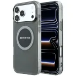 Mercedes AMG00120 AMG IML Transparent Bicolor Block MagSafe &uuml;mbris iPhone 18 Pro Max / 17 Pro Max jaoks, must/hall