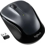 LOGITECH M325s hiir parema- ja vasakuk&auml;eline optiline 5 nuppu juhtmevaba 2,4 GHz USB-juhtmevaba vastuv&otilde;tja tumehall