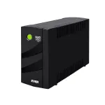 EVER DUO 350 AVR T/DAVRTO-000K35/00 line-interactive tornkujuga UPS, 350 VA / 245 W, 1x IEC C13 + 2x Schuko, 12 V 5 Ah aku, must