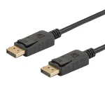 Savio CL-137 DisplayPort-kaabel 3 m Must