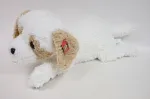 Madej pehme m&auml;nguasi havanna koer, lamav, 60 cm, valge/beež