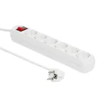 Microconnect GRU00610W pikendusjuhe 10 m 6 vahelduvvoolupistikupesa Siseruumides Valge
