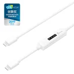 j5create JUCP14-N USB-C 2.0 &ndash; USB-C laadimiskaabel OLED-d&uuml;naamilise v&otilde;imsusm&otilde;&otilde;turiga