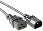 Microconnect PE0191430 toitekaabel Must 3 m C19 pistikupesa C14 pistik